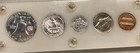 1961 Us Mint Silver Proof Set With 5 Coins - Capital Holder  stock Photo  Bx 179