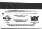 Seminole Hard Rock Casinos Florida - 2nd Issue Metallic Card  Diff  Rev  blank 