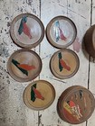 Vintage Rare San Francisco Cliff House Wooden Coaster Set Of 5 In Box Container