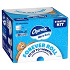 Charmin Ultra Soft Toilet Paper  Forever Roll Starter Kit  1 Holder  2 Rolls  2-