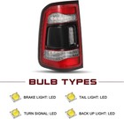 Jsboyat Led Tail Light Assembly Compatible With 2019-2024 Dodge Ram 1500 Without