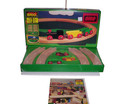 Vintage Brio  33115 Wooden Train Set 11 Pieces Made In Sweden Wooden Tracks