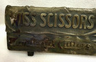 Vintage Antique Cast Iron Wiss Scissors Wonderful Cutters Store Display 