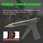 Tire Plugger Tubeless Tire Wheel Repair Gun Kit Mushroom Plug Probe Nozzle 