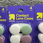 Up   Up Contact Lens Cases 4 Count Lot 6 Compact Multicolor Travel Storage New