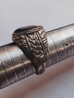Extremely Ancient Silver Roman Ring Black Stone Old Amazing Rare Type