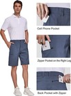 Men s Golf Shorts Stretch Chino Lightweight Quick Dry Flat Front Work Half Pants