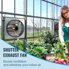 Uimoso Shutter Exhaust Fan Shop Exhaust Fan 24   Wall Mounted Aluminum 3320 Cfm