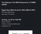 The Odyssey  The Imax Nashville Opry Sunday  Jul 19 At 7 00 Pm
