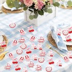 200 Pcs Cherry On Top Baby Shower Confetti Red Fruit Table Party Decor