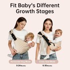 Baby Sling Carrier Adjustable Cotton Linen Baby Wrap Newborn Toddler 10-35lbs