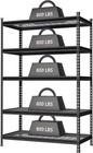 Workpro Multisize Metal Storage Shelving Unit Heavy Duty Adjustable Storage Rack