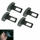 4pcs Universal Car Seat Safety Belt Clip Belt Silencer Tongue Seat Clip Buckle