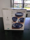 The Pioneer Woman Agatha Blue Solid 12-piece Stoneware Dinnerware Set