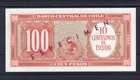 Chile 10 Cent    100 Pesos 1960 Specimen Series A 23 Unc Low Number 9