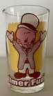 Vtg Elmer Fudd Warner Bros Inc Promo Glass 1976 Embossed Bottom  elmer  4 25    H