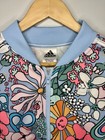 Adidas Flower Pastel Retro Print Girls Xl Track Jacket 16 Euc Active Sport Core