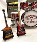 Miniature Drum   Guitar Set - Van Halen  3 - Memorabilia And Collectibles