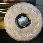 Antique Chicago Roller Skate Company Black Leather Roller Skates Size 9