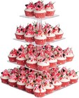 4 Tier Acrylic Cupcake Stand   Cupcake Holder  Acrylic Cupcake Tower Display    