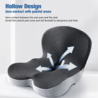 Memory Foam Seat Cushion W lumbar Support Pillow For Back   Sciatica Pain Relief