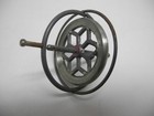 Vintage The Wonderful Gyroscope Metal Spinning Top Toy With Box And Instructions