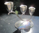 Vintage collectible Mexican Silver Candalabra
