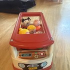 Vintage Fisher Price Little People Mini-bus 1969 With Dog And Family