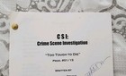 Script  Csi  too Tough To Die  2001 Rare Signed Elizabeth Devine Writer Producer