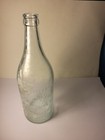 Vintage Embossed Glass Crown Top Soda Bottle Black Fox Bottling Lawrence  Ma