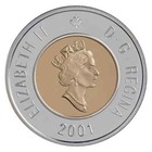 2001 Canada Toonie Proof Like Two 2 Dollars Coin