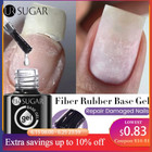 7ml Fiber Rubber Base Gel For Broken Nail Repaired Fiberglass Clear Quick Buildi