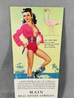 2 Vintage Pin-up Risque Ink Blotter Advertisements - Anderson Indiana  1