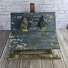 Vintage Wooden Bird Feeder Primitive Farmhouse Rustic Artisan Birdhouse