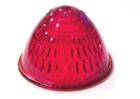 Vintage Glass Red Doray Beehive Bl 25 Dc Light Lens