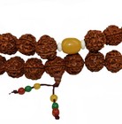 Tibetan Mala Prayer Rudraksha Beads Necklace