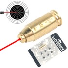  45 Red Laser Bore Sighter Brass Cartridge Boresight Boresighter W  Battery