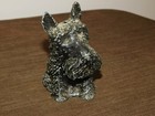 Vintage 5  High Scottish Terrier Dog Metal Bank  no Key 