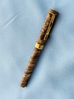 Recife Ebonite Fountain Pen Victory Jr Brown Swirl Medium 18 K Nib Unused