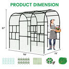 Slsy Garden Arch Trellis 87in H X 118in W Heavy Duty Metal Garden Arch Archway