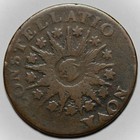 1785 Nova Constellatio Copper Colonial Coin - Pointed Rays
