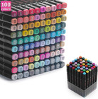 Alcohol Markers Set With Dual Tips  101 Colors  Permanent Art Markers  Sketching
