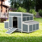 56  Wooden Large Chicken Coop W  6 Nesting Boxes Hen House Outdoor Chicken Cage