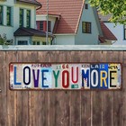 Vintage Love You More Metal Tin Sign  Retro Wall Decor  Above Door Street Sign