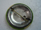 Vintage 1932 Wisconsin Non Resident Fishing License  Pin Back Button Freeshippg