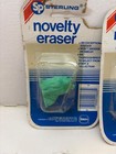2 Rare Vintage 1982 Sterling Collie Novelty Eraser