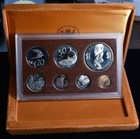 1975 Cook Islands - Official Proof Set  7  - Franklin Mint - Orig  Box W  Coa