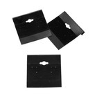 Black Plastic Earring Card Hang Jewelry Display Plain Cards 100 Pc