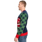Adult Unisex Funny Santa Golfing Ugly Christmas Sweater