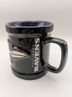 New Baltimore Ravens Nfl Football 3d Coffee Cup Mug Encore Embossed Black Purple